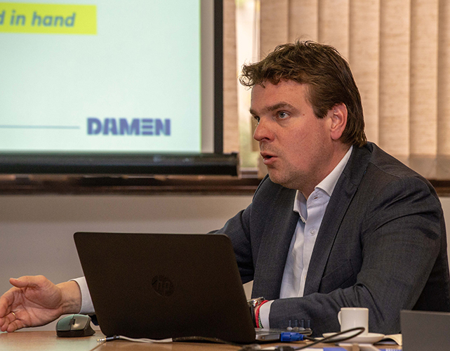Wolter ten Bokkel Huinink destacou que a Damen procura parcerias de longo prazo com os fornecedores locais de cada país que tem negócios