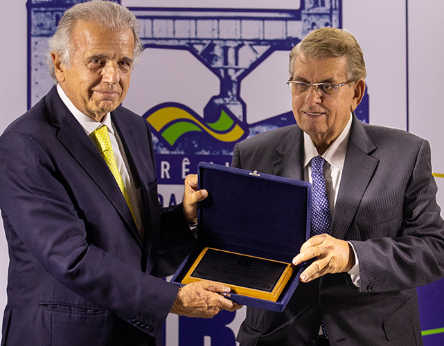 Ministro José Múcio Monteiro Filho e o presidente do SIMDE e 2º vice-presidente da Firjan, Carlos Erane de Aguiar