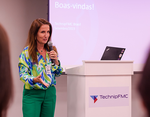 Carla Pinheiro, presidente do Conselho Empresarial de Mulheres da Firjan, no evento que marcou lançamento do programa