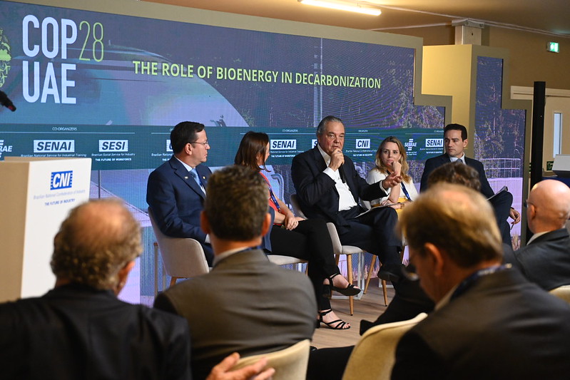 Presidente Eduardo Eugenio durante painel da CNI que discutiu o papel da bionergia na descarbonização