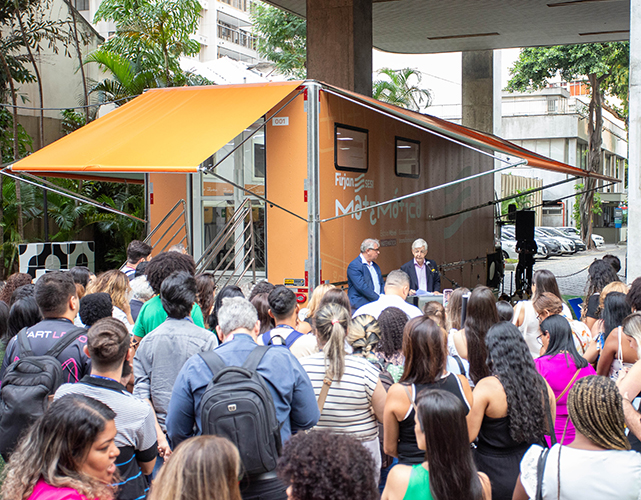 Carlos Fernando Gross, 1º vice-presidente da Firjan CIRJ, inaugurou a unidade que levará o ensino da matemática para todo o estado