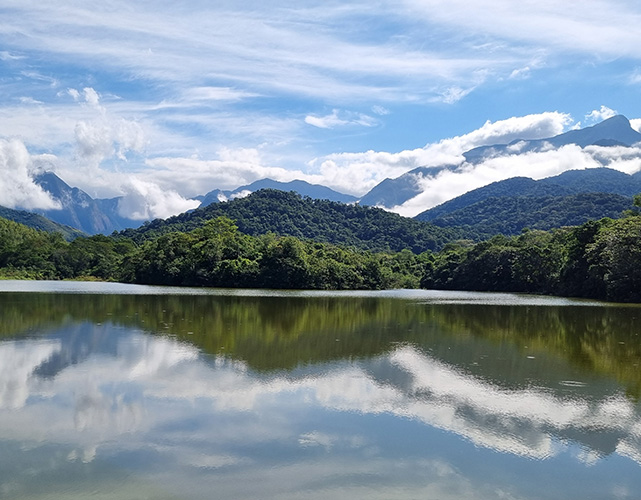 Vista de parte da Reserva Ecológica de Guapiaçu, em Cachoeiras de Macacu, centro-norte fluminense