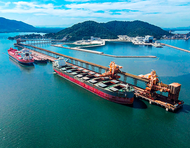 Em 2022, o terminal movimentou 17,4 milhões de toneladas de minério de ferro