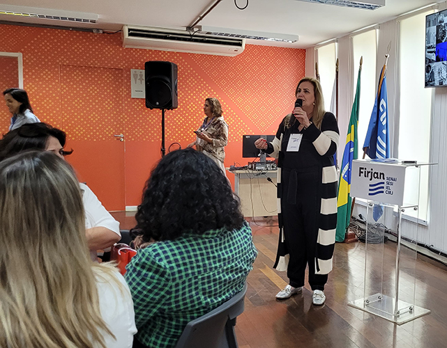 Presidente da Firjan Centro-Norte Fluminense, Márcia Carestiato Sancho, fez a abertura do evento, que reuniu cerca de 40 empresas