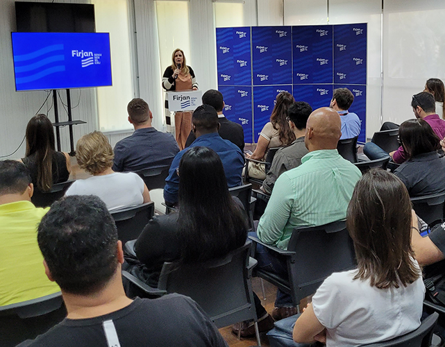 Presidente da Firjan Centro-Norte Fluminense, Márcia Carestiato Sancho, fez a abertura do evento, que reuniu cerca de 50 participantes