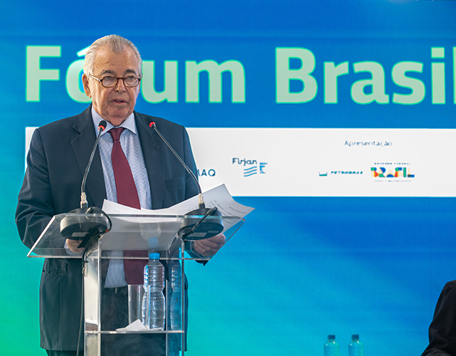 Raul Sanson, vice-presidente da Firjan, na abertura do evento