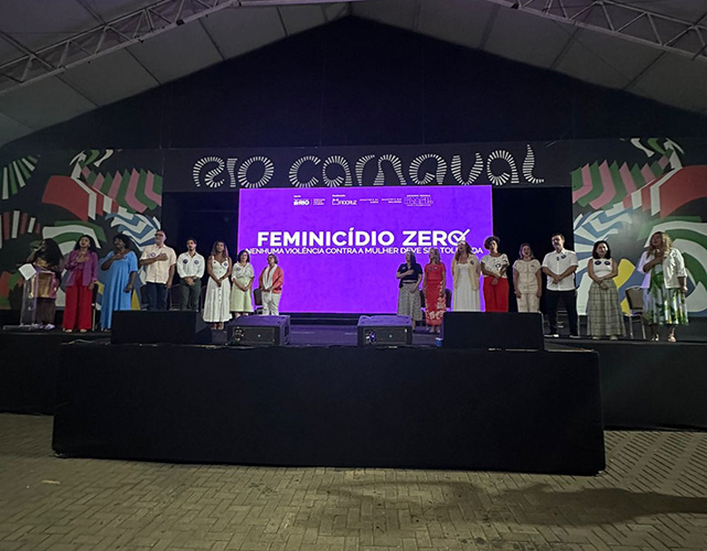 Lançamento da Campanha Feminicídio Zero na Sapucaí