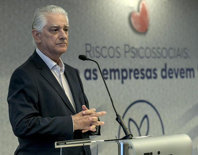 Luiz Césio Caetano, presidente da Firjan, fez a abertura oficial do evento