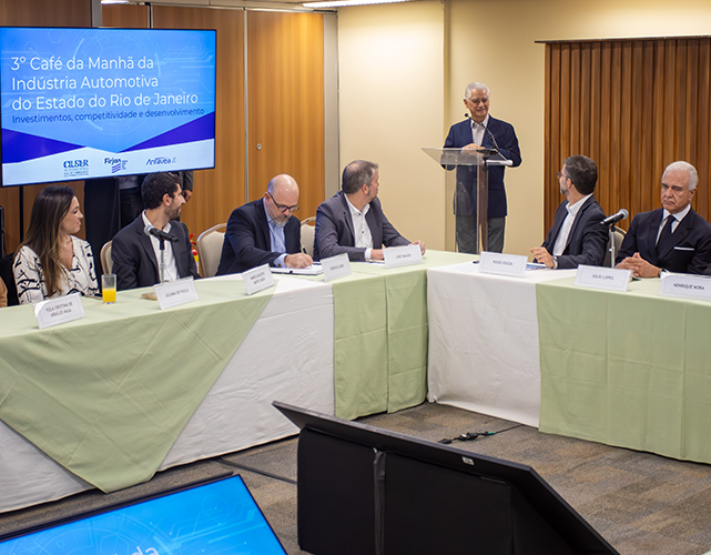 Caetano, presidente da Firjan, fez a abertura do 3º Café da Manhã da Indústria Automotiva
