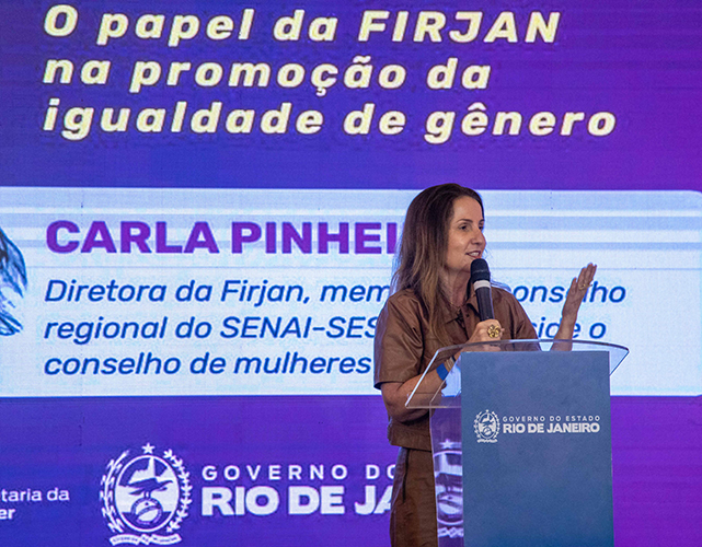Carla Pinheiro, presidente do Conselho Empresarial de Mulheres Firjan.