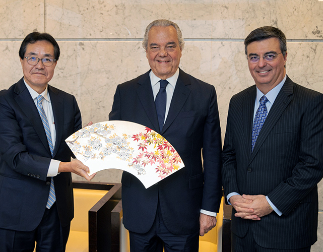 Presidente do Conselho Superior da Firjan e chairman brasileiro do Wise Group, Eduardo Eugenio recebeu a horaria Ordem do Sol Nascente