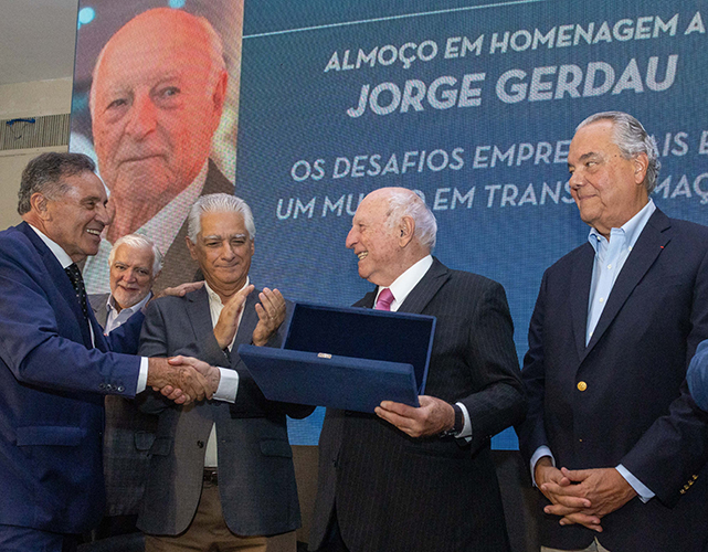 Josier Vilar, Caetano, Jorge Gerdau e Eduardo Eugenio