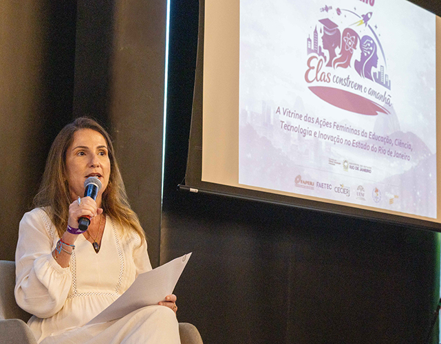 Carla Pinheiro, diretora da Firjan e presidente do Conselho Empresarial de Mulheres, compartilhou parte de sua trajetória profissional